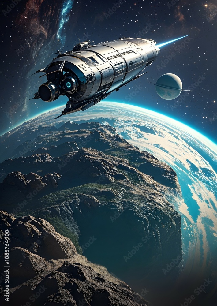 Fototapeta premium rocket in space