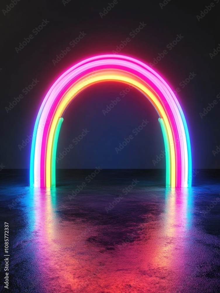 Neon Rainbow Arch Neon Rainbow Arch