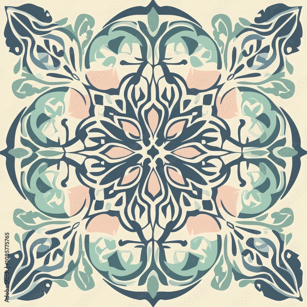 Fototapeta premium seamless floral pattern