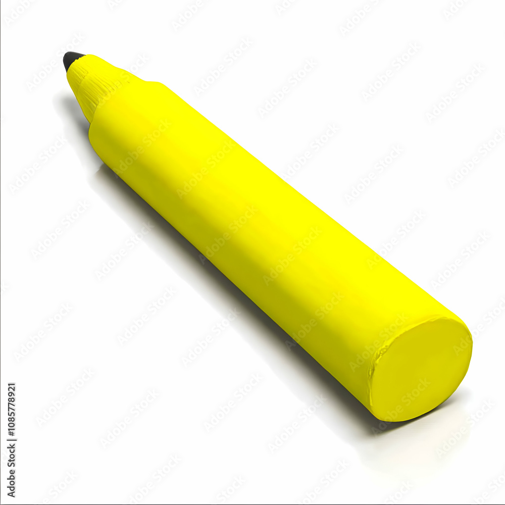 A vibrant yellow highlighter pen, perfect for emphasizing key points in notes or documents. A vibrant yellow highlighter pen, perfect for emphasizing key points in notes or documents.