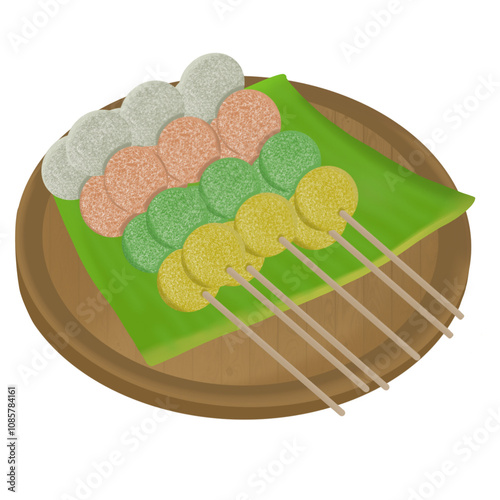 cake on a white background