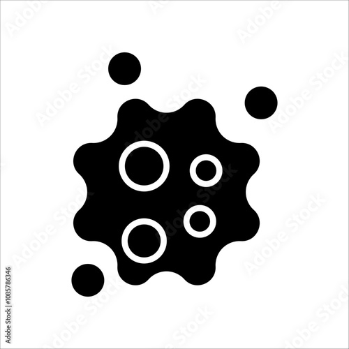 Cancer cell line icon vector malignant cancer disease