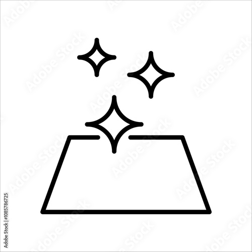 clean surface icon, template for graphic and web design. vector illustration