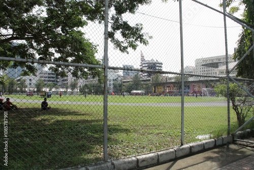 field in the stadium at sports day