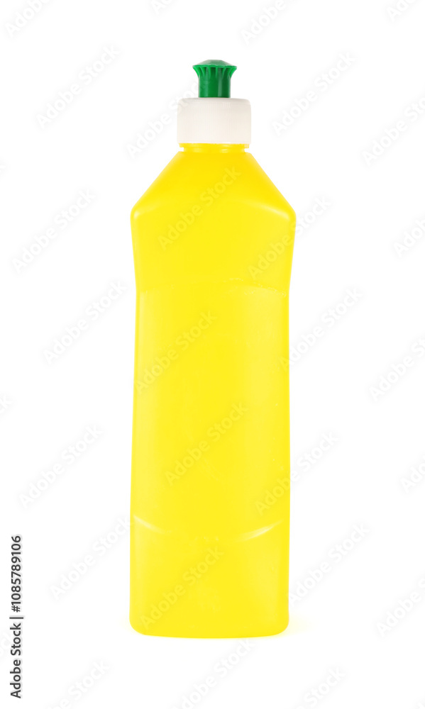 Bottle of cleaning product isolated on white Bottle of cleaning product isolated on white