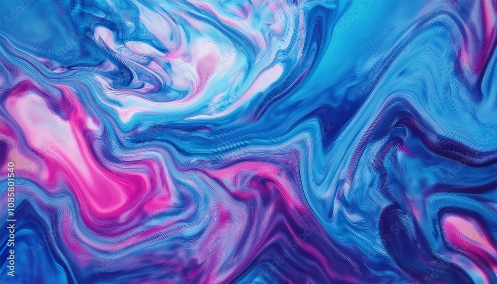 Abstract Swirls of Blues and Pinks Abstract Swirls of Blues and Pinks