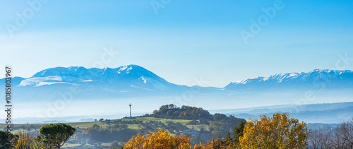 A view of the Apennines from Atri, a small village in Abruzzo.