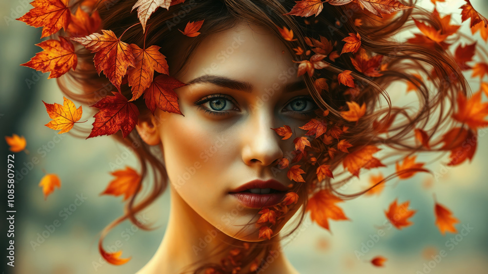 Autumn Allure - A Captivating Portrait of a Fiery Fall Beauty6 Autumn Allure - A Captivating Portrait of a Fiery Fall Beauty6