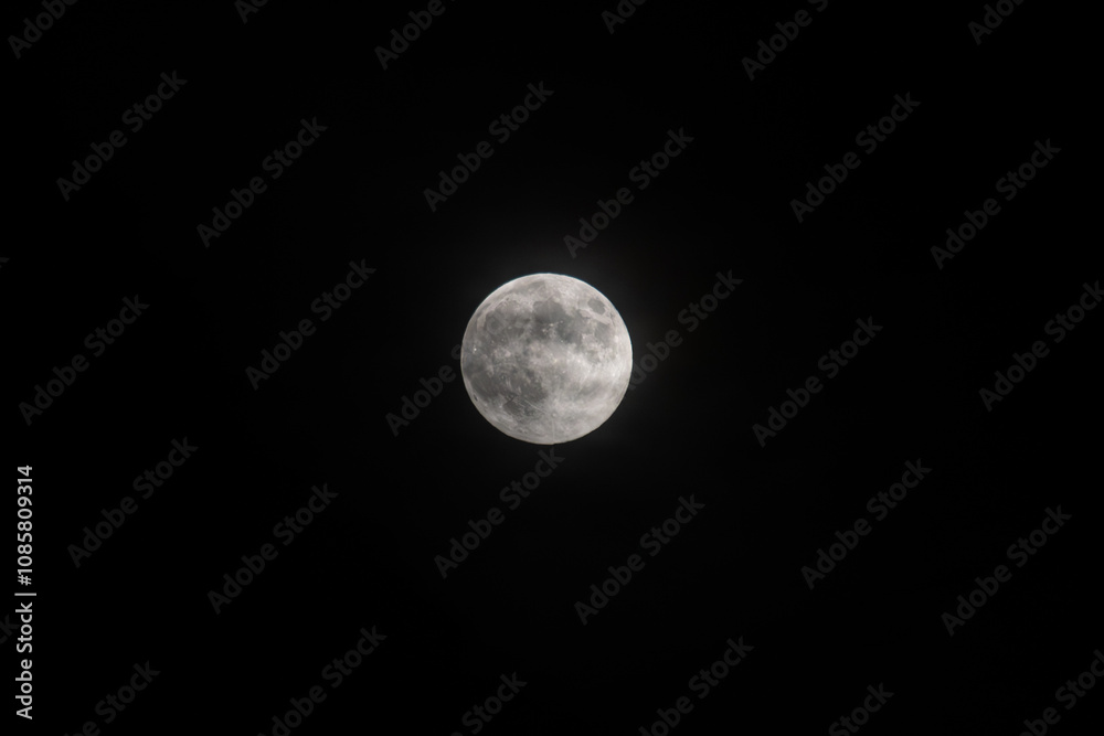 Detailed photo of a supermoon with no stars. Over the UK Detailed photo of a supermoon with no stars. Over the UK