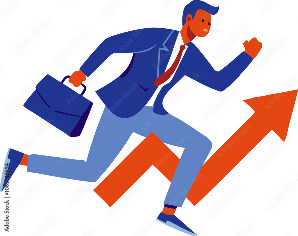 man running with arrow man running with arrow