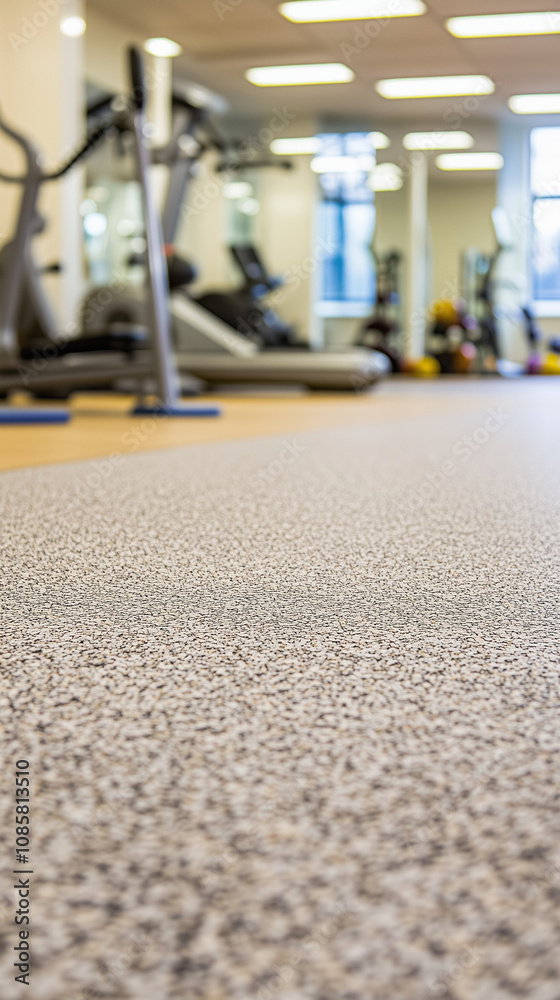 Gym equipment on floor close-up isolated with room for copy text Gym equipment on floor close-up isolated with room for copy text