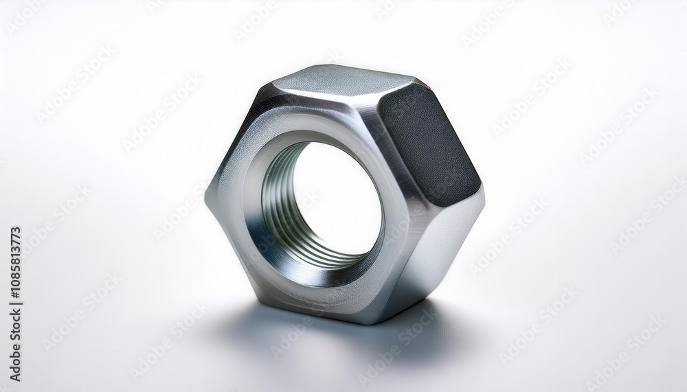 Precision Hex Nut Design. High Strength Metal Fastener for Secure Mechanical Assembly, Engineering Applications, and Industrial Construction Projects Requiring Reliable Threaded Connections Precision Hex Nut Design. High Strength Metal Fastener for Secure Mechanical Assembly, Engineering Applications, and Industrial Construction Projects Requiring Reliable Threaded Connections