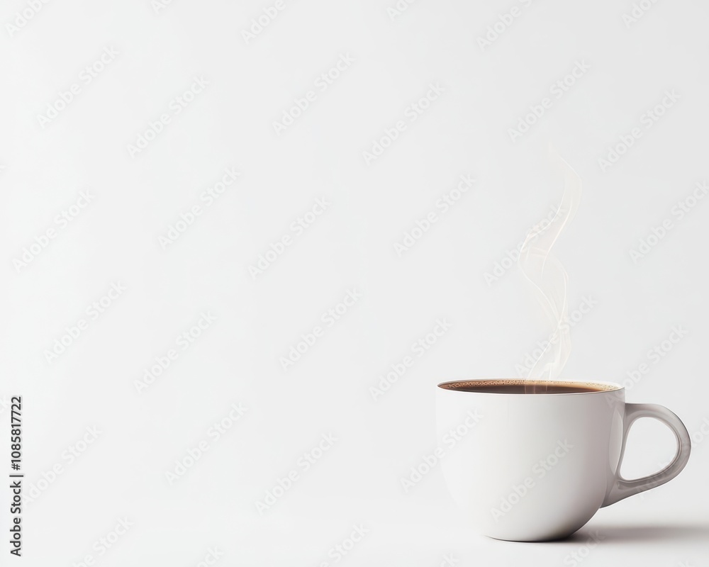 a steaming cup of coffee, beverage element, photorealistic rendering, rich brown and cream tones, isolated on white background a steaming cup of coffee, beverage element, photorealistic rendering, rich brown and cream tones, isolated on white background