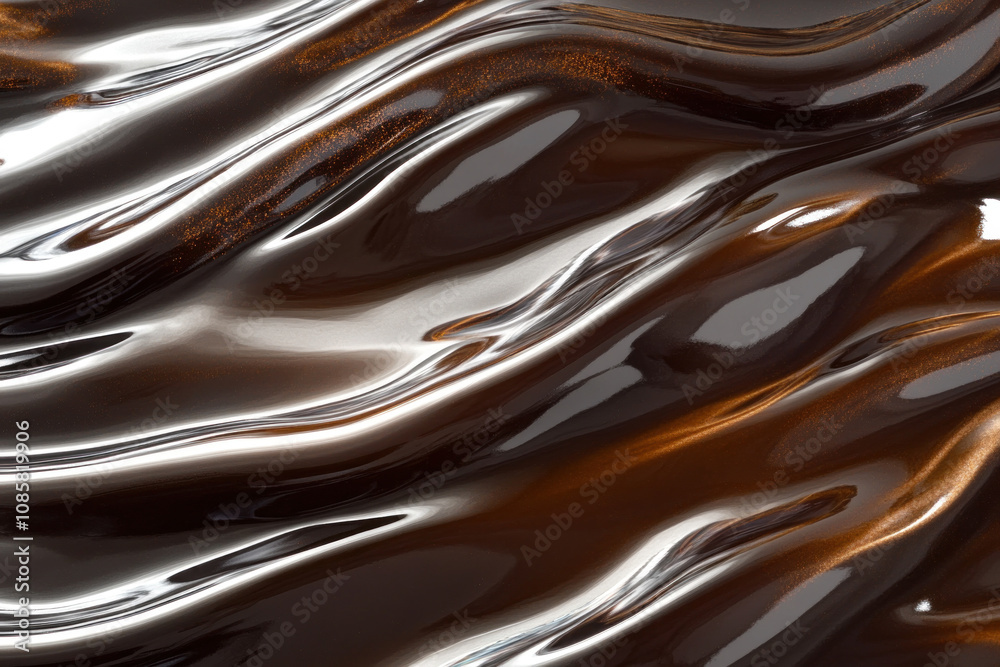 Close-up of bubbling liquid in a glass beaker on a laboratory bench, capturing the reaction process with a fiery orange glow.