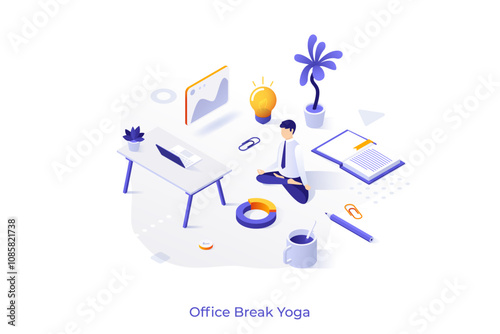 Isometric Conceptual Business Illustrations. Vector