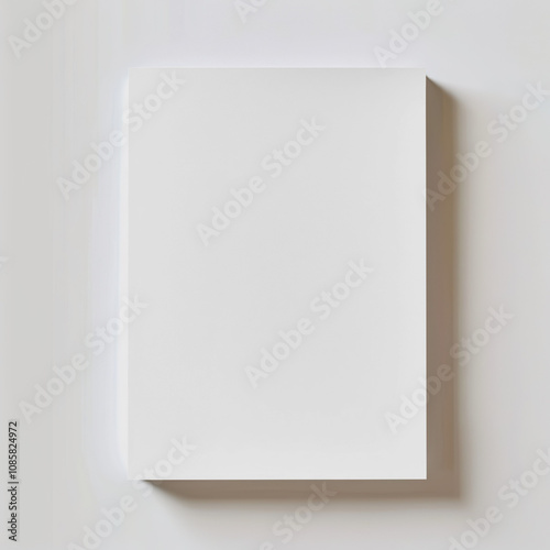 Minimalist Blank Transparent Paper Mockup