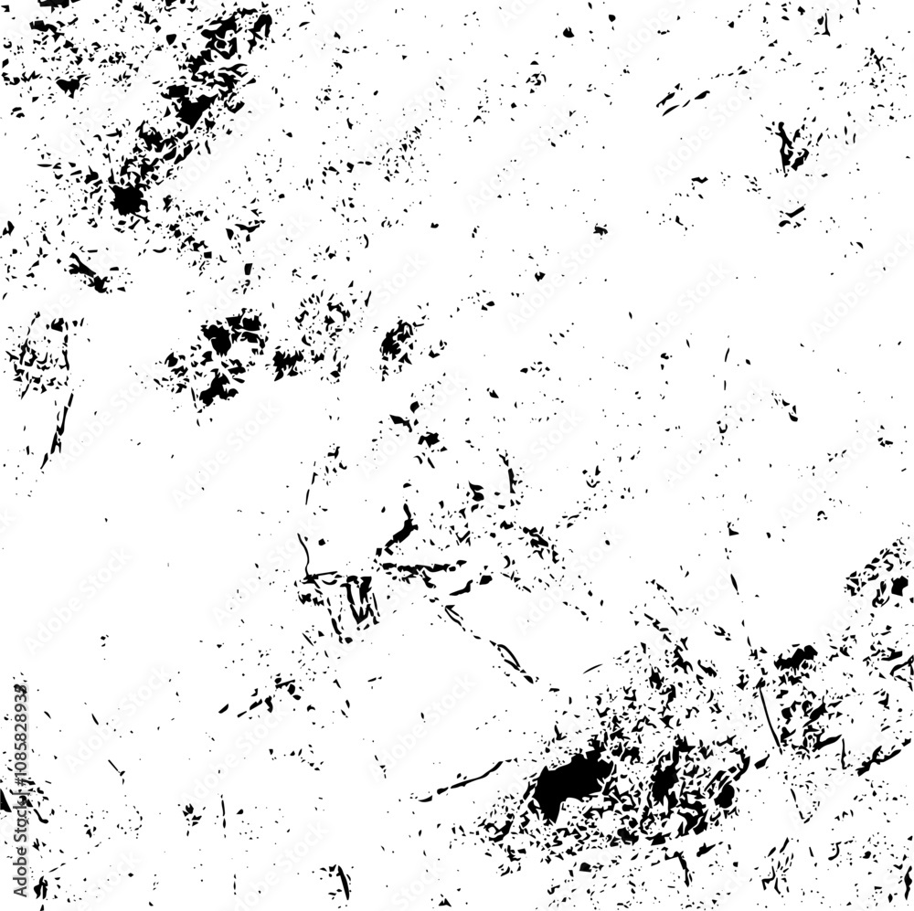 Obraz premium Scratched Grunge Urban Background Texture Vector. Dust Overlay Distress Grainy Grungy Effect. Distressed Backdrop Vector Illustration. Isolated Black on White Background. EPS 10.