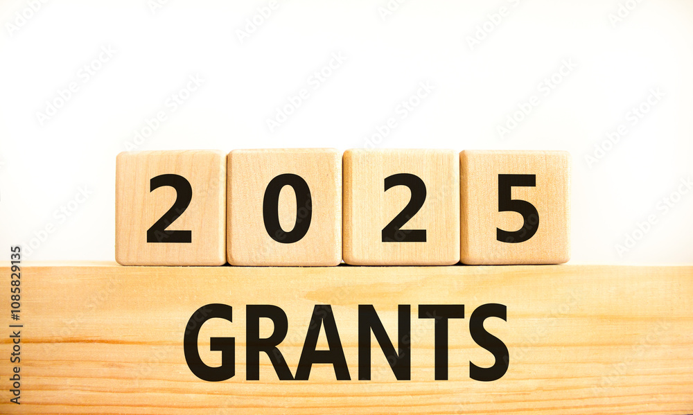 Planning 2025 grants new year symbol. Concept words 2025 Grants on beautiful wooden blocks. Beautiful white background. Business 2025 grants new year concept. Copy space. Planning 2025 grants new year symbol. Concept words 2025 Grants on beautiful wooden blocks. Beautiful white background. Business 2025 grants new year concept. Copy space.