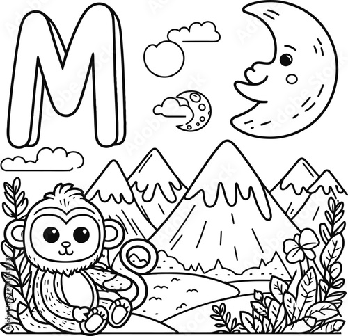abc coloring pages for toddlers