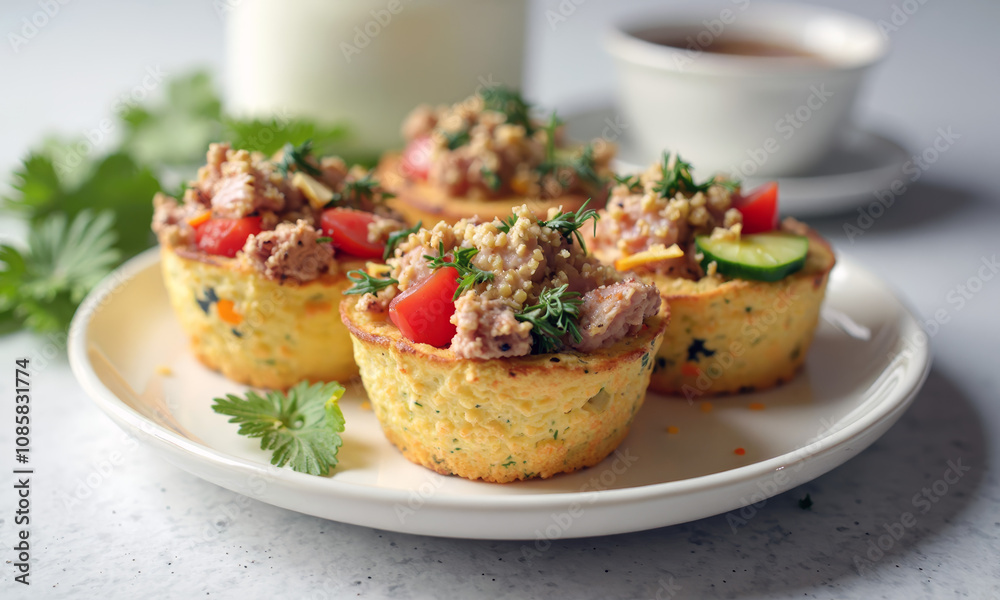 Protein-Packed Egg Muffins with Ham and Veggies Protein-Packed Egg Muffins with Ham and Veggies