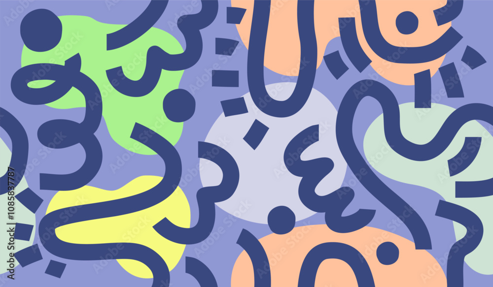 Abstract background with hand drawn pattern design Abstract background with hand drawn pattern design