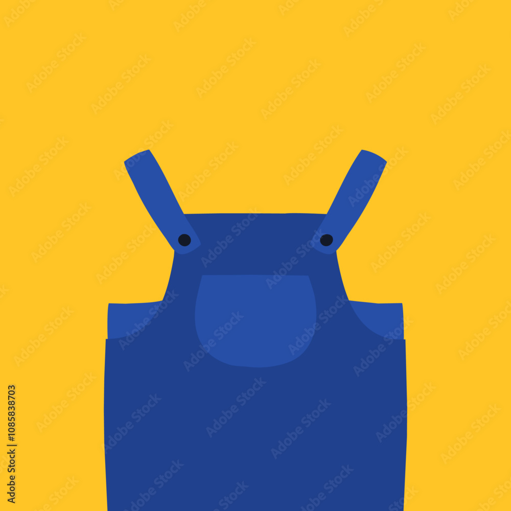 Jumper on Yellow Background Vector Graphic Jumper on Yellow Background Vector Graphic