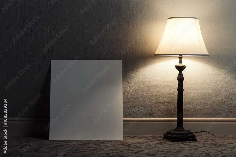 lying white paper in side soft light lamp lying white paper in side soft light lamp