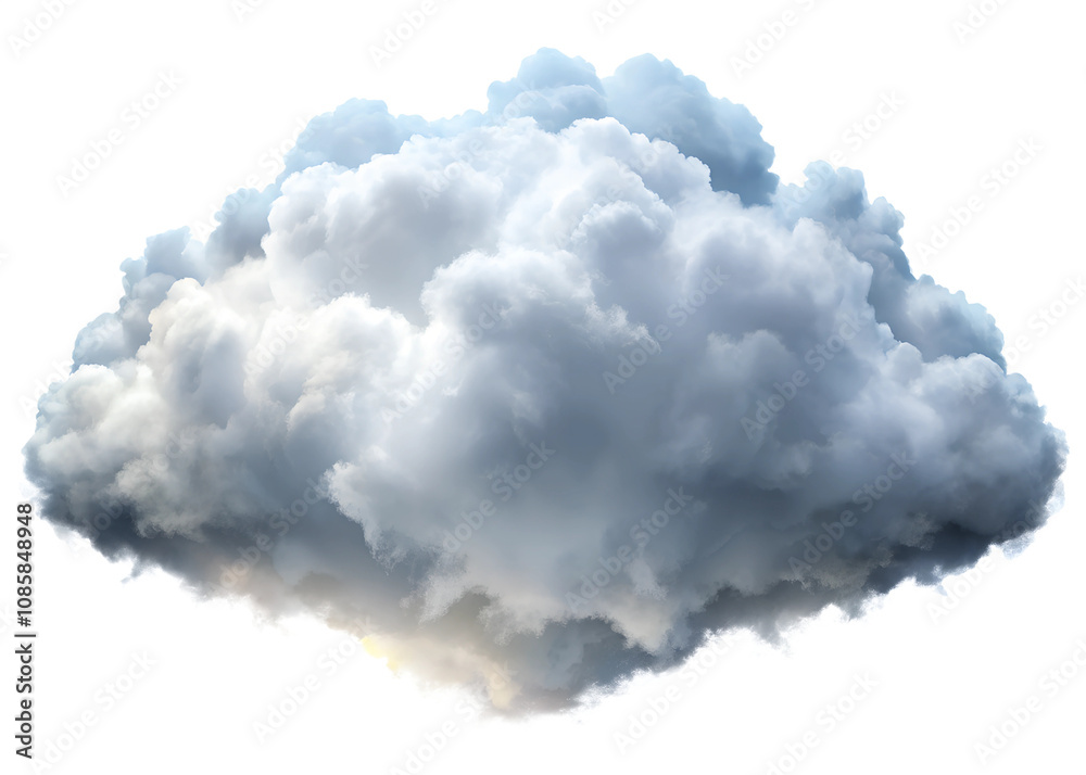 A Realistic cloud isolated on a transparent background. A Realistic cloud isolated on a transparent background.