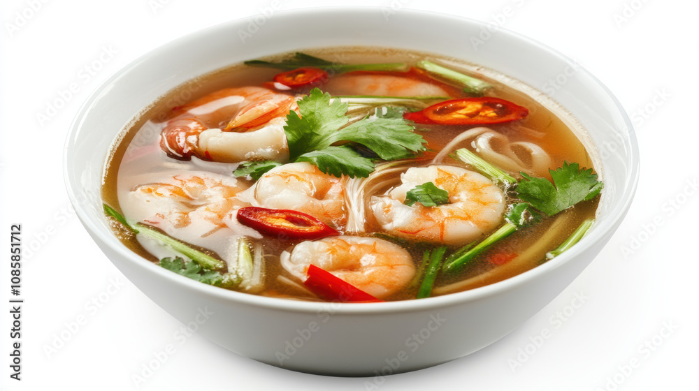 Spicy Tom Yum soup shrimp lemongrass chili noodles bowl food thai cuisine asian dish delicious hot savory appetizing aromatic vibrant healthy meal lunch dinner soup spicy seafood vegetable garnish Spicy Tom Yum soup shrimp lemongrass chili noodles bowl food thai cuisine asian dish delicious hot savory appetizing aromatic vibrant healthy meal lunch dinner soup spicy seafood vegetable garnish