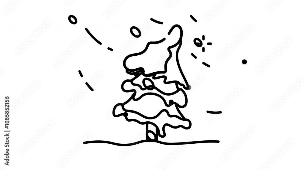 Blizzard with tree line animated icon. Motion graphic animation winter themed Blizzard with tree line animated icon. Motion graphic animation winter themed