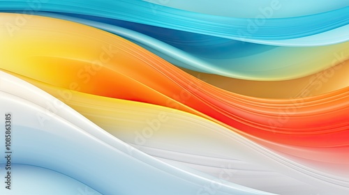 Wavy backgound made of plastic. Dynamic backdrop for graphic design. Abstract background.