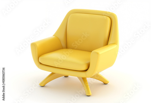 armchair isolated on white background