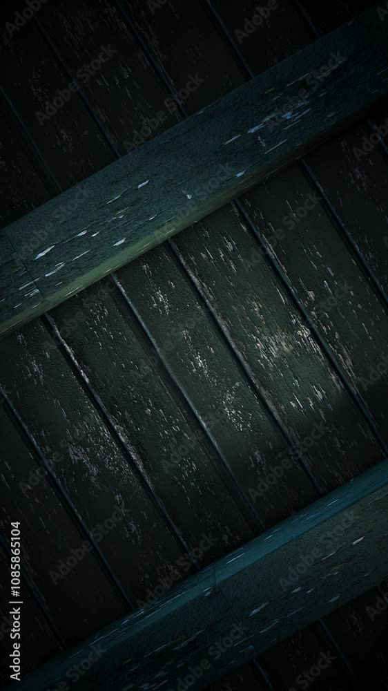 A looping background with dark moodily lit rustic wooden texture and accentuating light and shadow. A looping background with dark moodily lit rustic wooden texture and accentuating light and shadow.