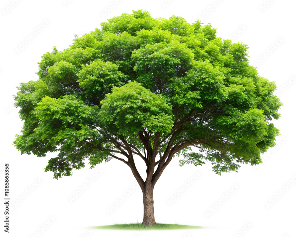 Green tree isolated on transparent background. Green tree isolated on transparent background.