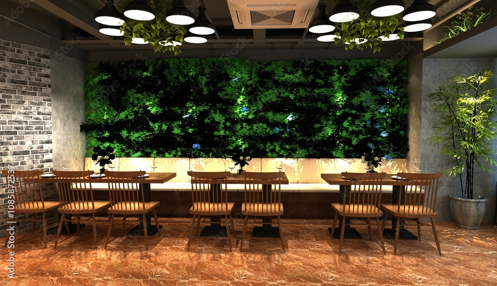 Obraz premium 3d restaurant 