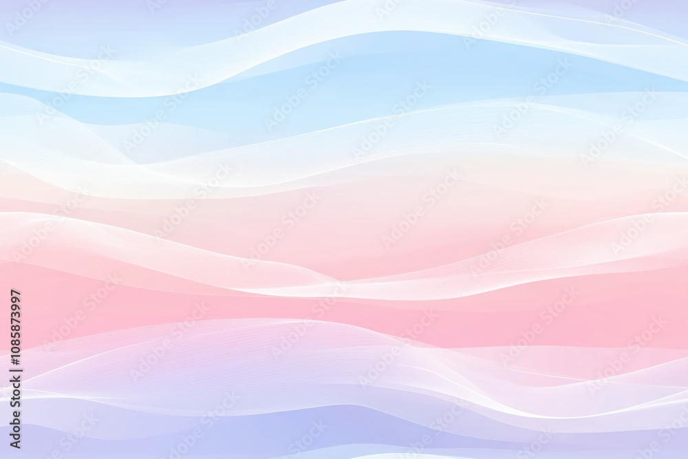 Soft pastel gradient waves in a calming seamless pattern Soft pastel gradient waves in a calming seamless pattern