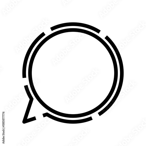 Story update icon in flat style. Story update simple icon, Latest history in social media, social media app icon on black and white background in editable eps vector.