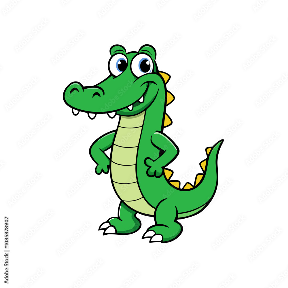 Alligator cartoon vector illustration Alligator cartoon vector illustration