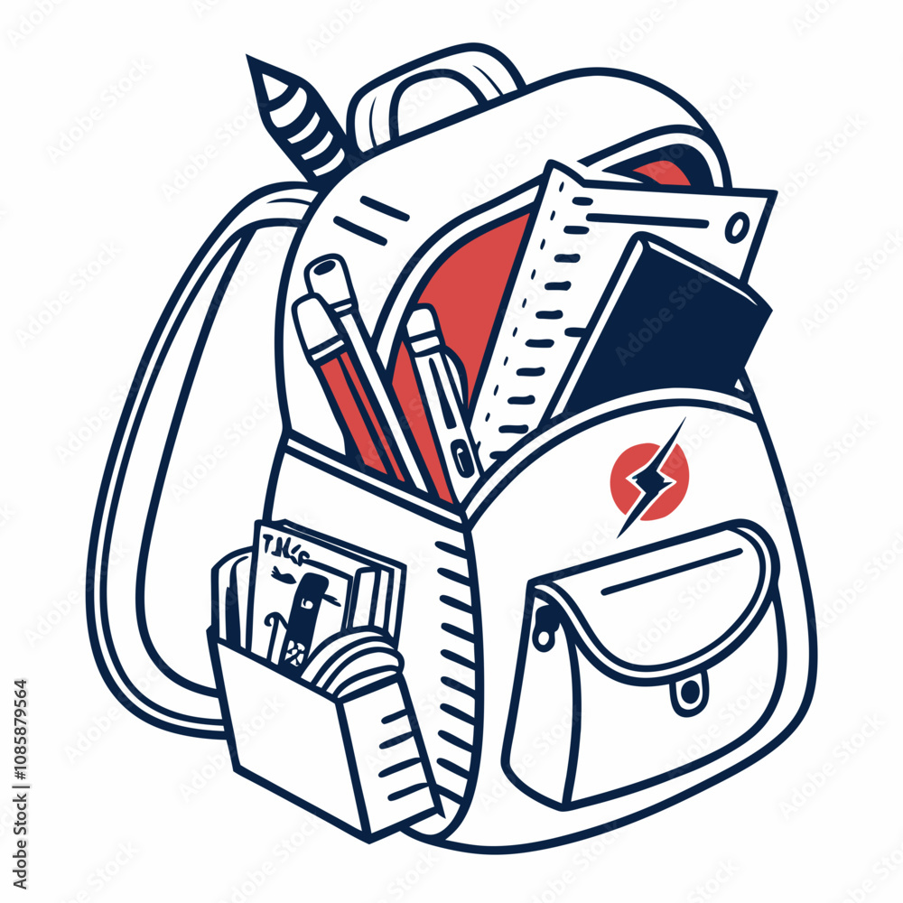 Naklejka premium Cartoon Illustration of a Man with a Bag, Traveler Character, Shopping or Business Concept, Vector Art, Perfect for Branding, Digital Art, Marketing, and Creative Projects