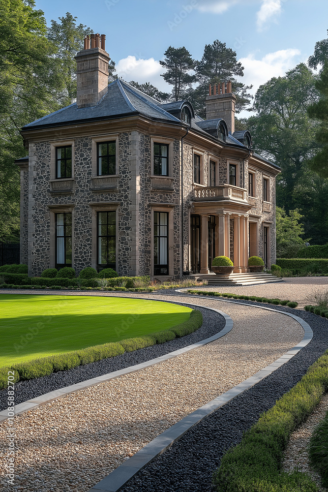 grande maison en pierre, demeure, avec jardin, plan extérieur maison 3D réaliste, HDR, photographie immobilière, décoration, tendance, architecte, design, mode, fonctionnel, luxe, élégant, raffiné grande maison en pierre, demeure, avec jardin, plan extérieur maison 3D réaliste, HDR, photographie immobilière, décoration, tendance, architecte, design, mode, fonctionnel, luxe, élégant, raffiné