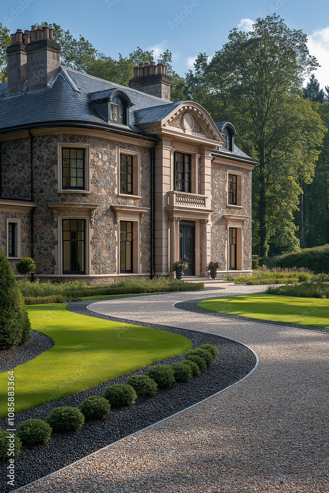 grande maison en pierre, demeure, avec jardin, plan extérieur maison 3D réaliste, HDR, photographie immobilière, décoration, tendance, architecte, design, mode, fonctionnel, luxe, élégant, raffiné grande maison en pierre, demeure, avec jardin, plan extérieur maison 3D réaliste, HDR, photographie immobilière, décoration, tendance, architecte, design, mode, fonctionnel, luxe, élégant, raffiné