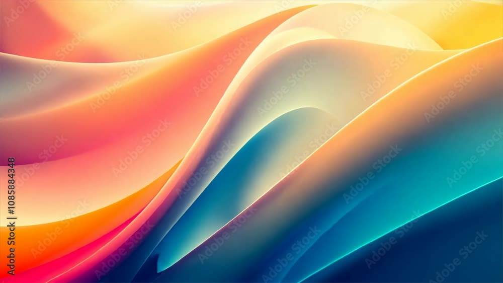 A colorful, abstract painting with a blue and red swirl A colorful, abstract painting with a blue and red swirl