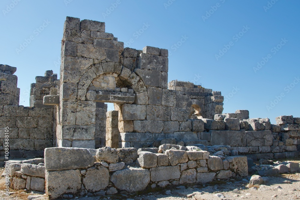 The ruins of ancient city of Kaunos remain in Turkey