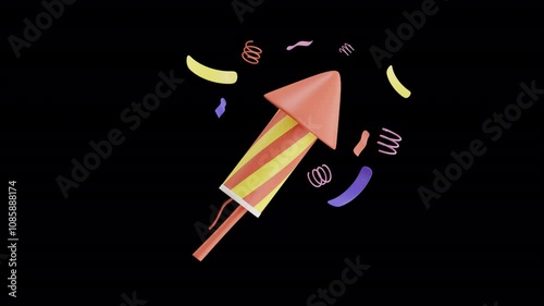 Colorful Fireworks Illustration for Celebrations