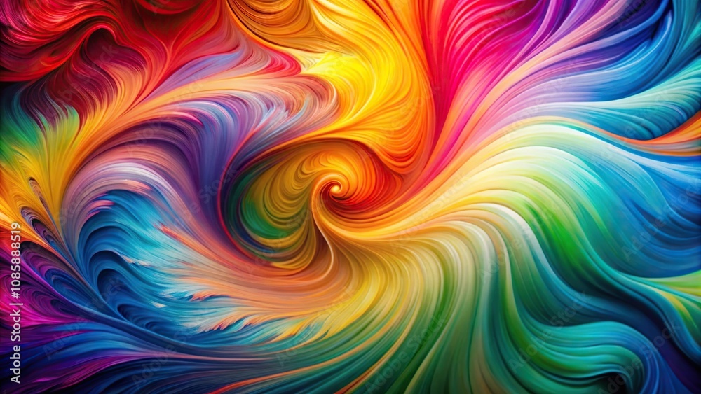 Colorful abstract swirls of blending paint created with a tilted angle Colorful abstract swirls of blending paint created with a tilted angle