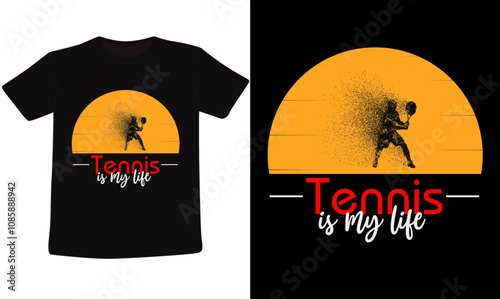 Tennis T-Shirt Design