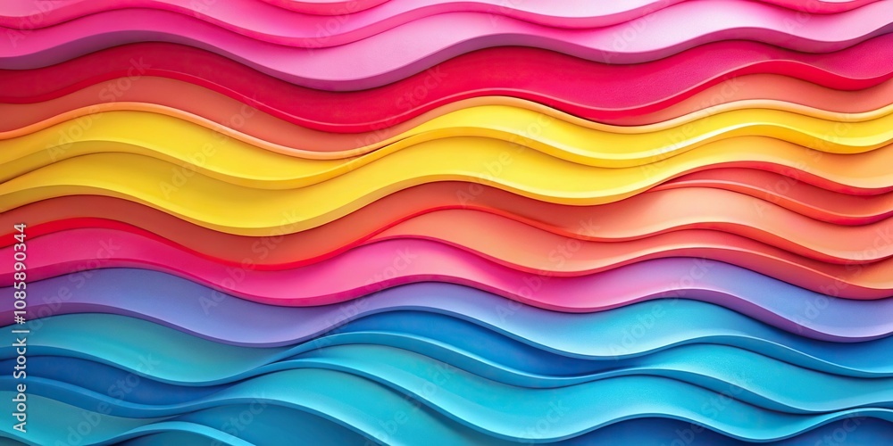 Obraz premium Colorful abstract waves texture