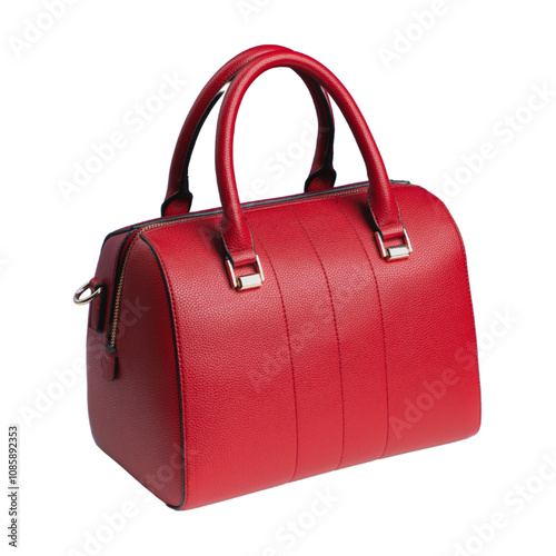 red bag isolated on white