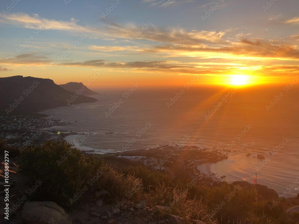 Obraz premium Lions Head Sunset, Cape Town South Africa