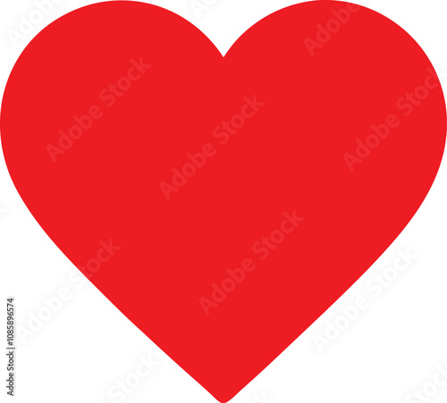 Cute Red hearts vector cartoon illustration for  Valentine's Day Illustrator Artwork